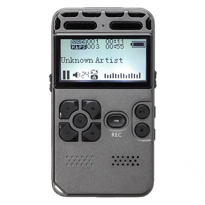 64G перезаряжаемый lcd Цифровой Аудио Звук Диктофон MP3-плеер