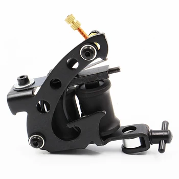 

New High Quality Black Coil Tattoo Machine 10 Wraps Coil Gun For Liner And Shader Tattoo Supplies