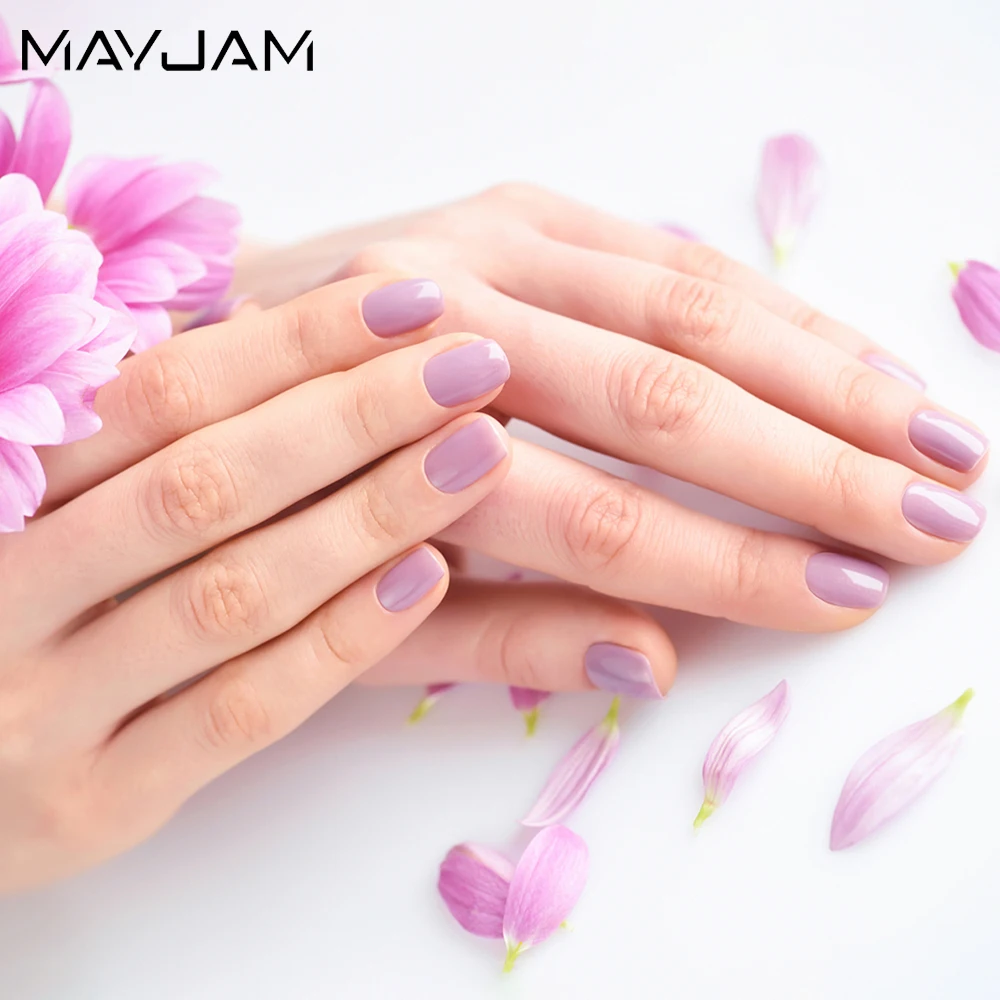 8ml Nail Polish 48pcs/set Pure Series Semi-permanent Varnish Soak Off UV Gel Nail Lacquer Base Top Coat Gel Nails Art Decoration