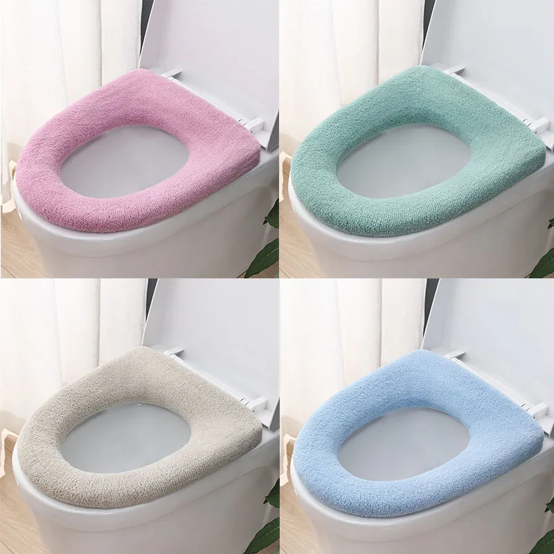 Washable Winter Warmer Toilet Seat Cushion Cover