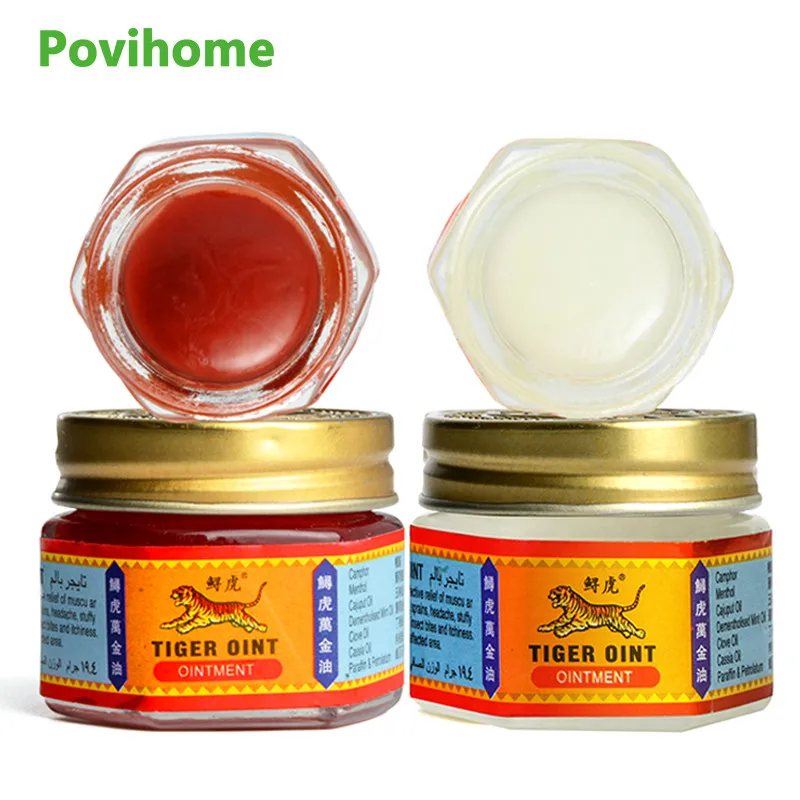 

Sumifun White/Red Tiger Balm Pain Relief Ointment Joint Muscle Rub Analgesic Cream Cooling Oil Anti Itching Chinese Herbal Patch