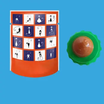 

Cat Treats Energy Ball with Natural Catnip,Cat Snacks Licking Sugar Snacks Ball with Sucker