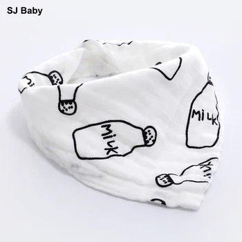 

Cotton Bandana Bibs Quick Water Absorption Baby Burp Cloths Triangle Infant Saliva Towel Baby Eating Accessory Soft Baby Stuff