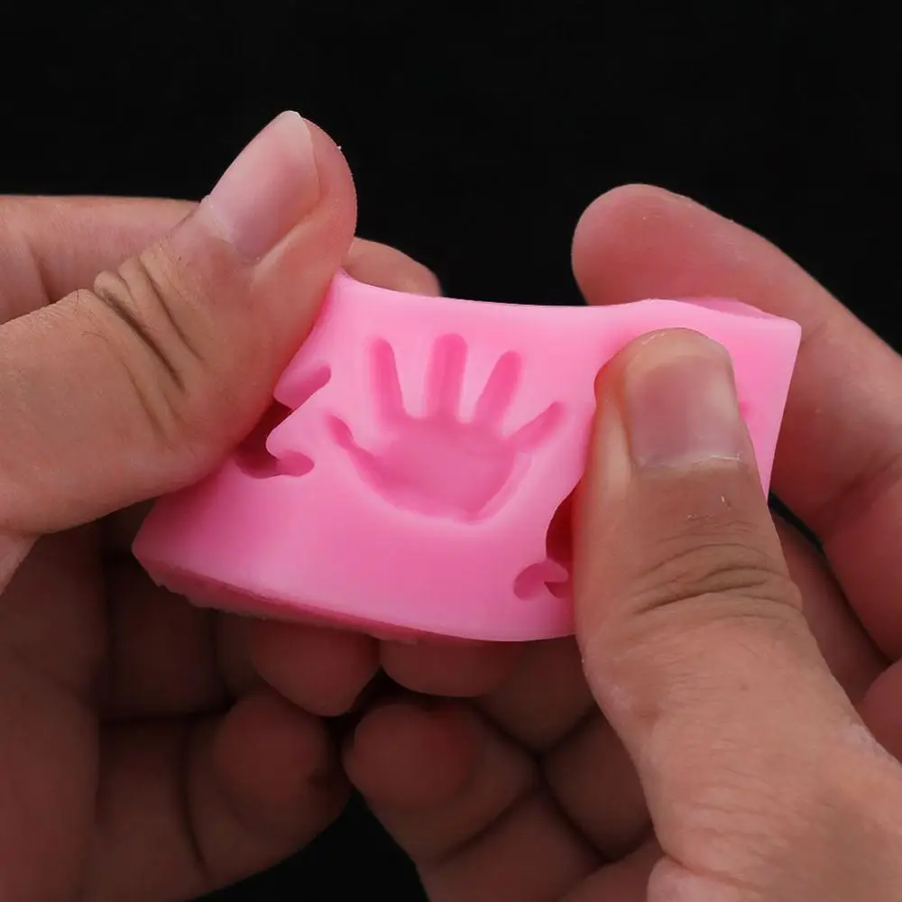 3D милые детские ступни ручная помадка торты искусственный сахар шоколадная