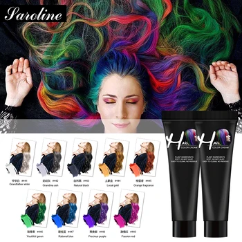 

Punk Style Salon Grey Hair Color Cream Hair Dye Mascara Cream Non-toxic DIY Hair Care Temporary Cover Up White Hair Colour Dye