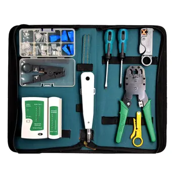 

Network Tool Suit Plastic Wiring Tool Rj45 Line Measuring Instrument Line Finder Crimping Cat5E Crystal Head