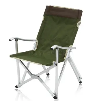

Aluminum Alloy Folding Chair Outdoor Beach Camping Portable Nap Recliner Chair Backrest Chair Fishing Chair Leisure Chair