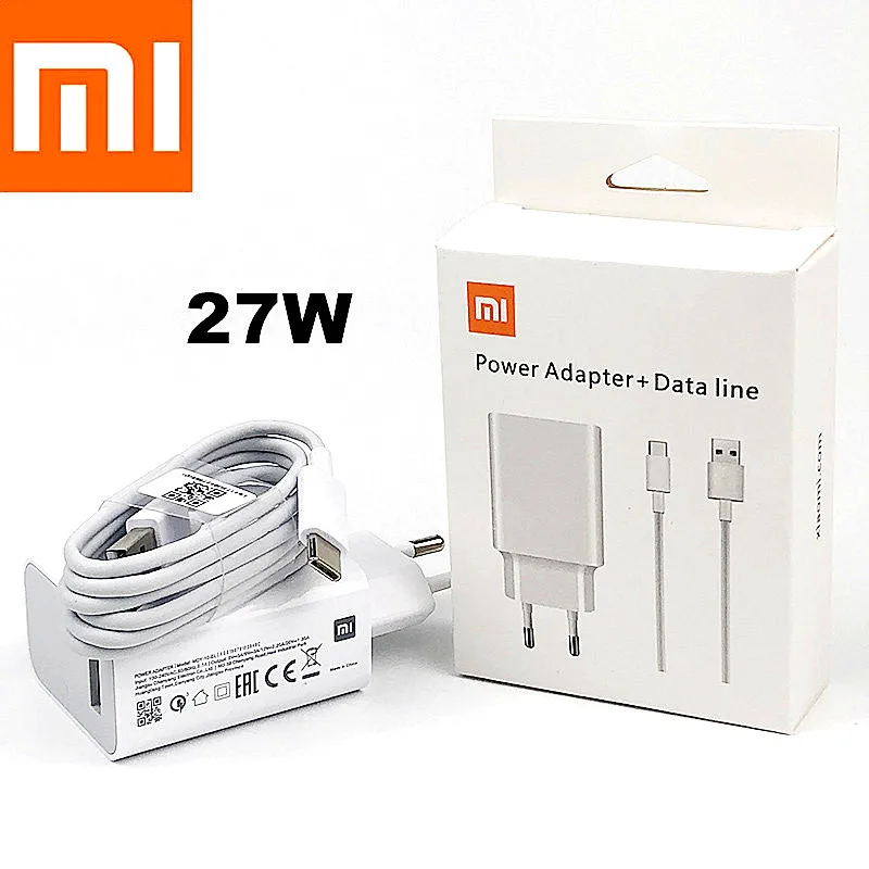 Быстрое зарядное устройство Xiaomi 27 Вт оригинальный QC 4 0 турбозарядный адаптер Usb