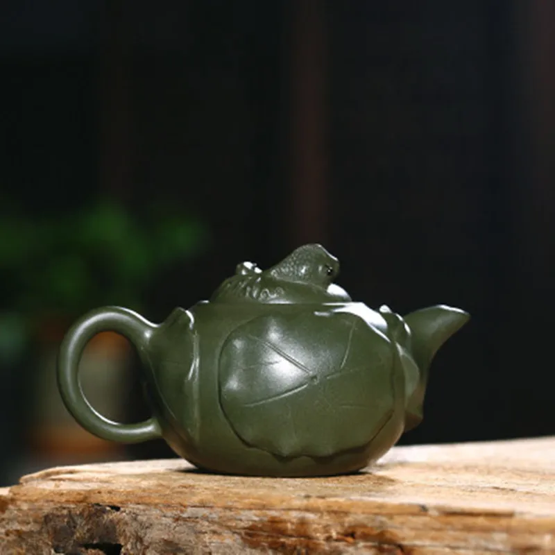 Yixing фиолетовый песок чайник известные художники чисто ручной работы характеристика зеленая грязь рыба чай с лотосом горшок кунгфу Чайный Набор