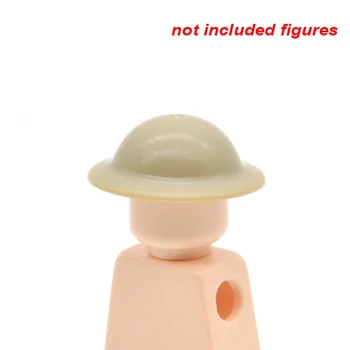 

10pcs/lot WW1 WW2 British Army MK2 Brodie Helmet MOC Military Berets Cap Blocks Bricks Building Gifts Toys for Children