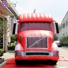 Hot selling inflatable truck / 9.3x3.1x4.8m Red truck inflatable vehicle advertise truck toy