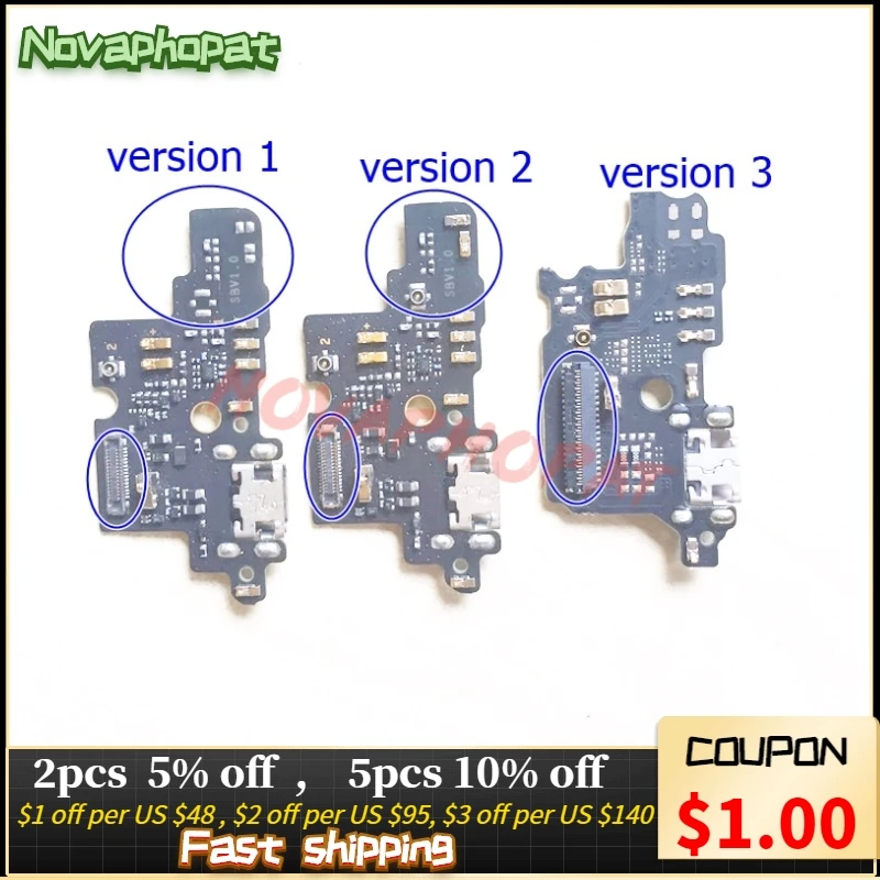 Novaphopat лучший для zte Blade V8 mini USB док-станция зарядное устройство Порт подключения Разъем микрофон с гибким кабелем доска+ отслеживание