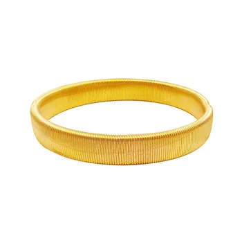 

New Solid Color Arm Band Bracelets for Men Fashion Elastic Cuff Wristbands Alloy Armband Jewelry Gift