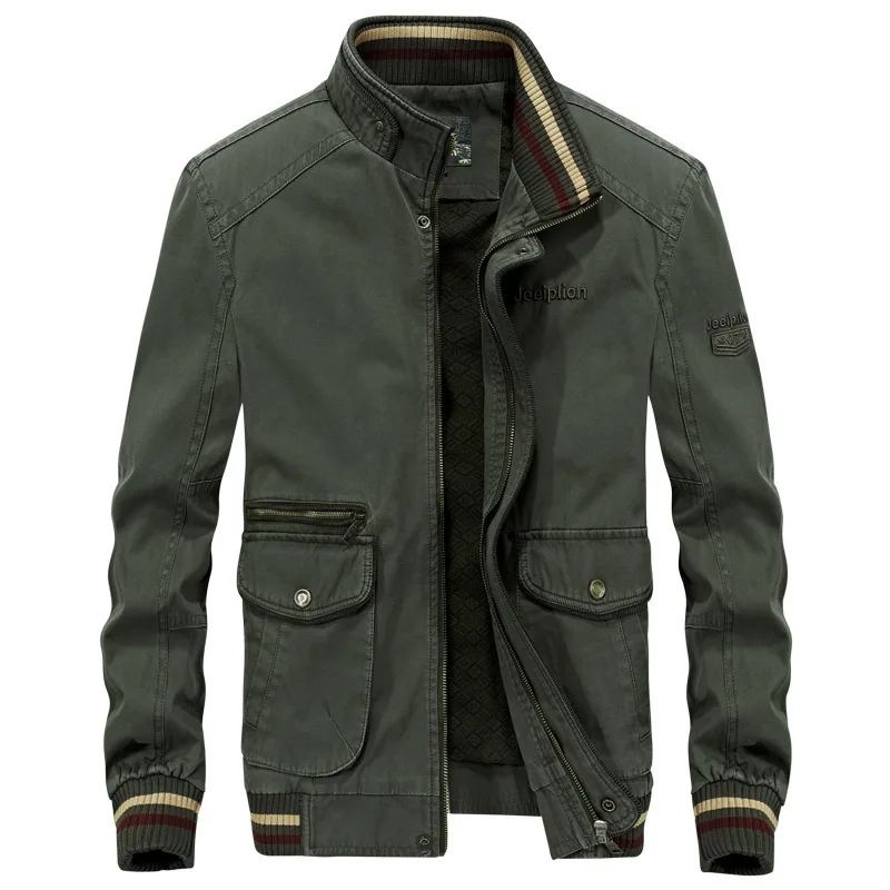 

MEN'S Labor Jacket Men's Spring And Autumn Large Size Loose-Fit Pure Cotton Casual Men'S Wear Workwear Coat 8836