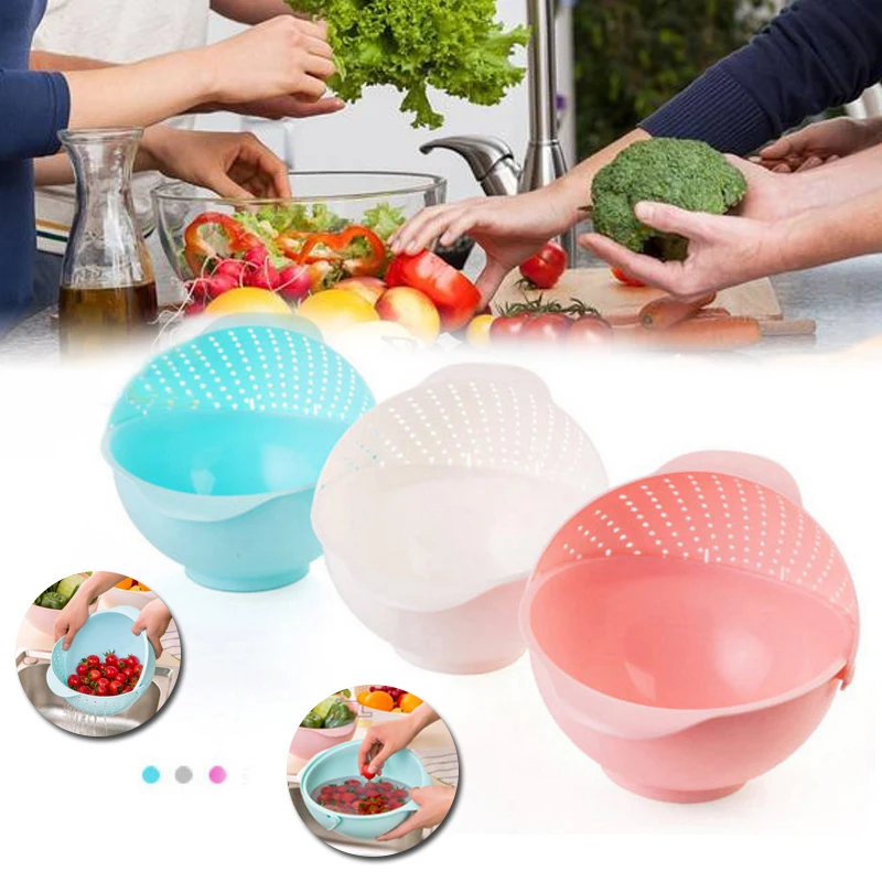 Mulyi Function Fruits Vegetable Storage Washing Draining Basket Cleaning