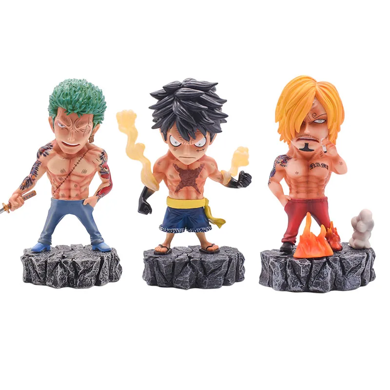 ワンピースフィギュアロロノア ゾロモンキー D ルフィvinsmokeサンジpvcおもちゃタトゥーアクションフィギュアクリスマスギフト15 17センチメートル Aliexpress