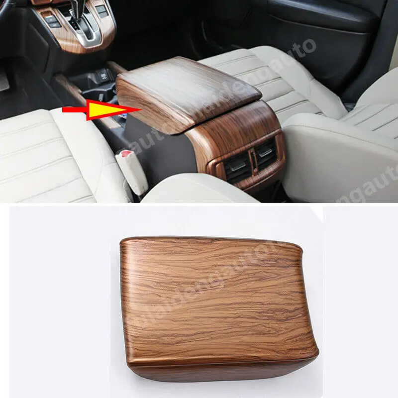 

For Honda CR-V 2017-2021 Peach Wood Center Console Armrest Box Panel Moulding Cover Trim Car Accessories