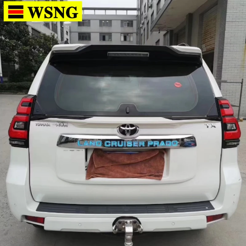 Спойлер для крыла багажника из АБС-пластика черный белый цвет Toyota Cruiser Prado FJ150 FJ 150
