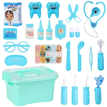 

23pcs Kids Doctor Kit Simulation Medicine Box Sets Funny Pretend Play Nurse Children Medical Kits Play house Toys