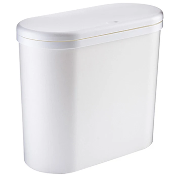 

Clamp-Type Automatic One-Touch Press Cover Pressure Ring Trash Can Dustbin For The Kitchen Bathroom Wc Garbage Rubbish Waste Bin