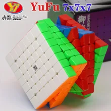 Волшебный кубик-головоломка YongJun YJ YuFu M 7x7x7x7 магнитный кубик Профессиональный развивающий скоростной кубик твист мудрые игрушки игра