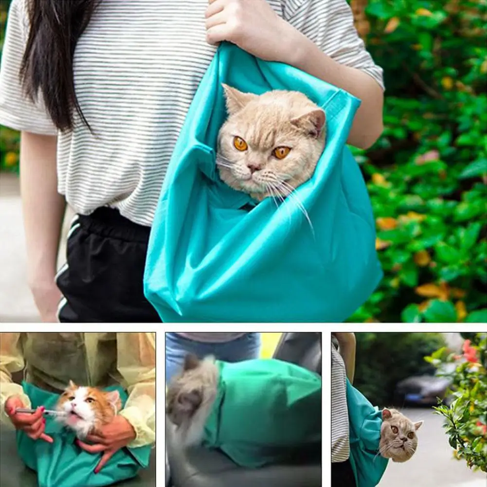 Multifunction Small Dog Cat Sling Carrier Bag Travel Tote Soft Comfortable Double-sided Pouch Shoulder Carry Handbag