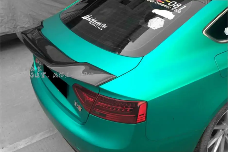 Углеродное волокно заднего крыло багажника выступ Спойлеры для Audi A3 S3 RS3 2013