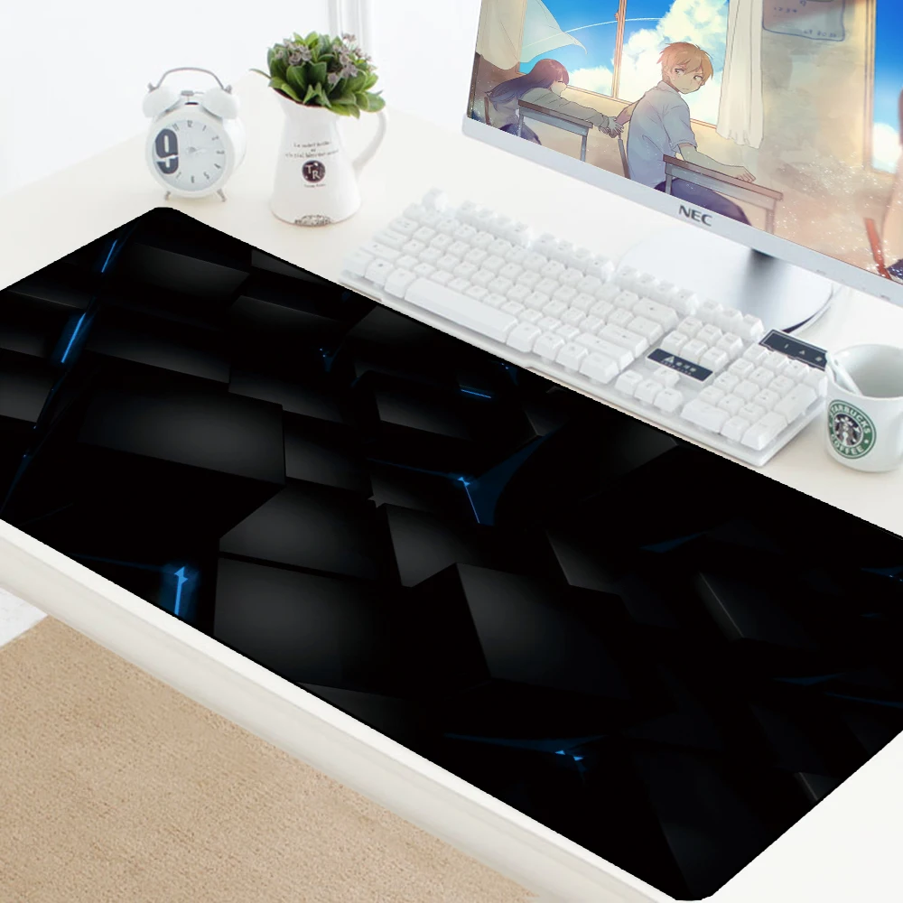 Carpet Mouse pad Extended Large Gaming Mousepad keyboard Lockable Washable Rubber Padmouse Gamer Bi