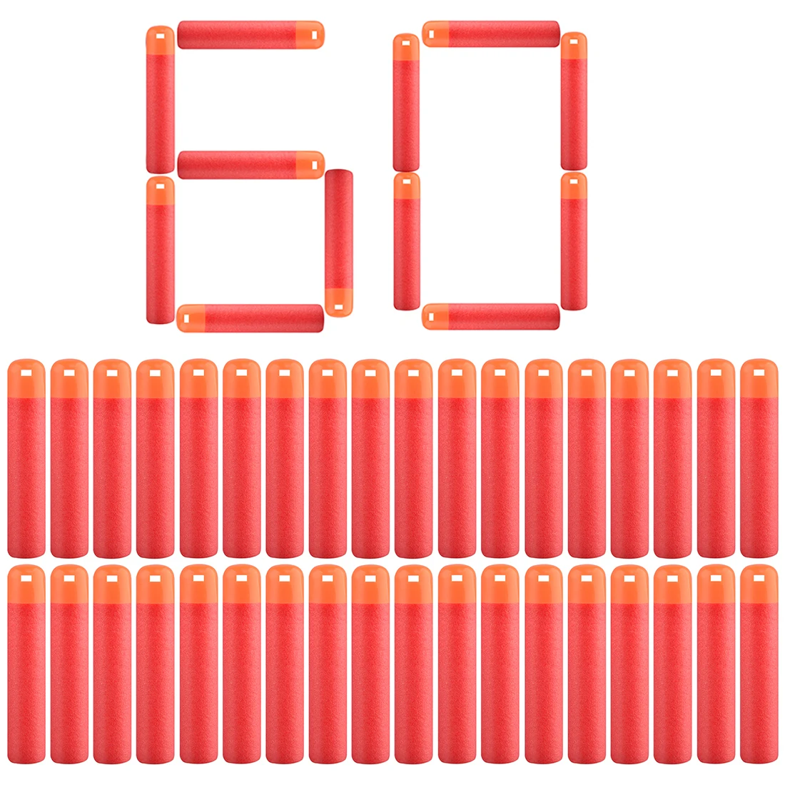 30 шт./лот, 9,5 см, красная снайперская винтовка, дротики, пули для Nerf Mega, детская игрушка, пенопластовая заправка, дротики, большое отверстие, голова, пули, рождественский подарок