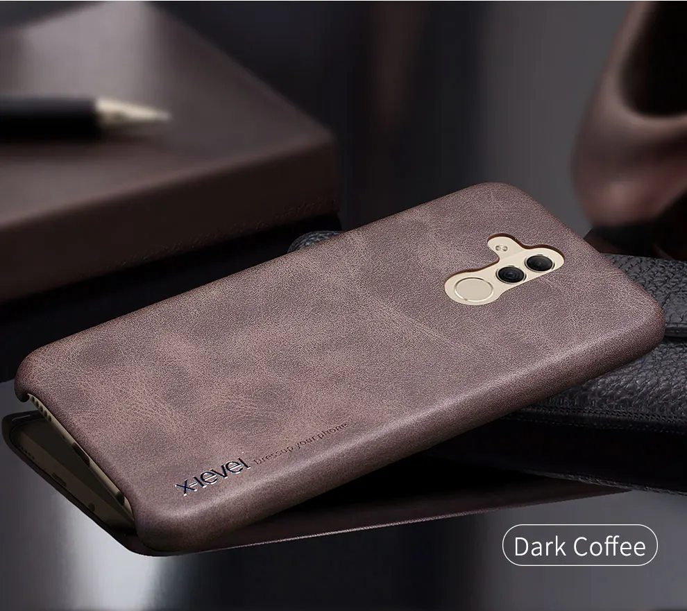 X-крышка с уровнем для huawei mate 20 Lite чехол мягкий из искусственной кожи винтажный деловой чехол для huawei mate 20 Lite чехол