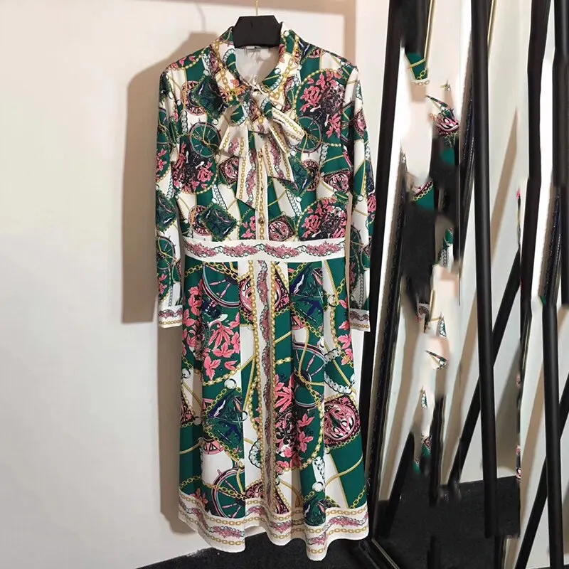 

Designer Dress High Quality 100% Polyester Summer Sweet A-Line Dress for Women Long Sleeve Party Dress for Lady
