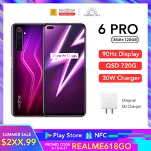 Global Version realme 6 Pro 6pro 8GB RAM 128GB ROM Snapdragon 720G 30W Flash Charge 4300mAh Battery 64MP Quad Camera 20*Zoom