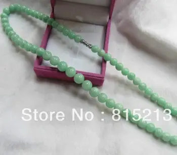 

Free Shipping Offer Certificate 100% Natural A Grade Green (Jadeite) Bead Necklace