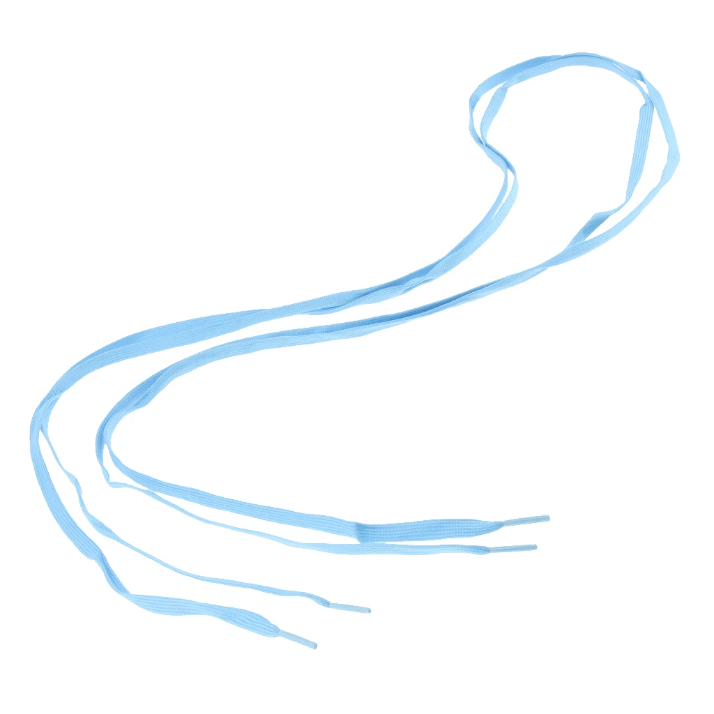 1 Pair 180cm Fluorescent Knitted Shoelace For Roller Skates Boots Hockey Skates