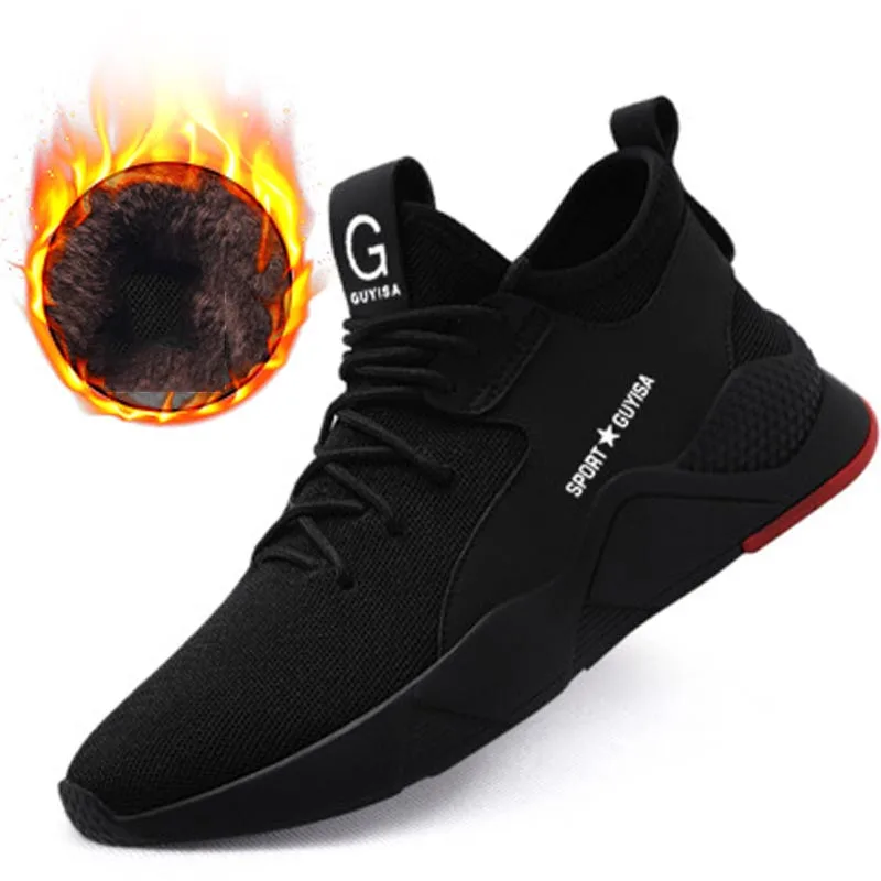 Зимняя повседневная обувь кроссовки теннисные туфли - Цвет: Black winter