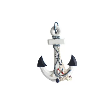

Wooden Anchors Decoration Vintage Home Decor Marine Mediterranean Style Nautical Decor Crafts Hanging Wall Decoration