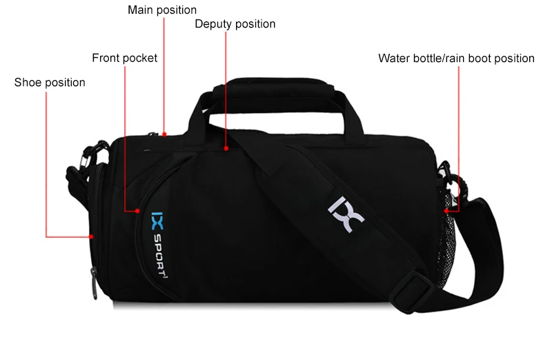 Waterproof Dry Wet Fitness Bag Nylon Training Shoulder Men Travel Sac De Sport Yoga mats Gym Swim Women Gymtas backpack workout