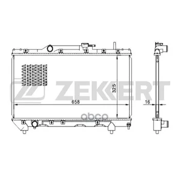 

Radiator OHL. DV. Toyota Carina (T190) 92-zekkert art. mk-1043