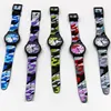 Navy Blue Military Camouflage Watch Children Silicone Watch Cartoon Quartz Kids Watches Boys Gift Relogio Watch for Children ► Photo 3/6