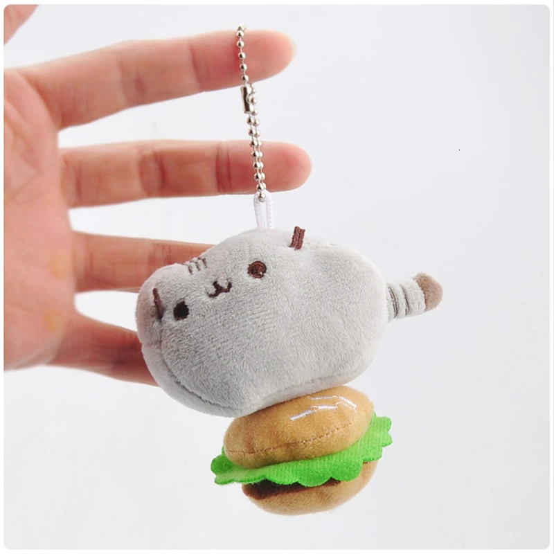 20 шт./лот гамбургер печенье пончики кошка Kawaii Печенье Мороженое кошка кулон стиль плюшевые мягкие животные игрушки для детей