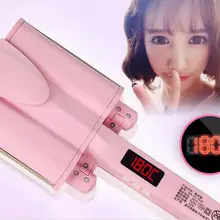 Профессиональные ЖК 26/32 мм волнистые щипцы для завивки волос керамические бигуди для волос глубокие волнистые бигуди температура для завивки волос ролик бесплатно