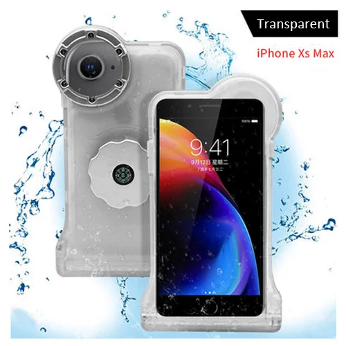 For Phone XSMax TSPT Roadfisher Waterproof Underwater 60M Diving Housing Seal Case Swiming Cover Bag for Smartphone Iphone 6/7/8 Plus X XR XS MAX - Цвет: For Phone XSMax TSPT