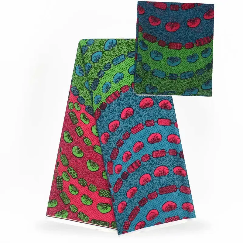 Новое поступление африканская мода Классическая восковая печать partter Анкара шелк macthing шифон для женщин Свадебное платье - Color: as picture