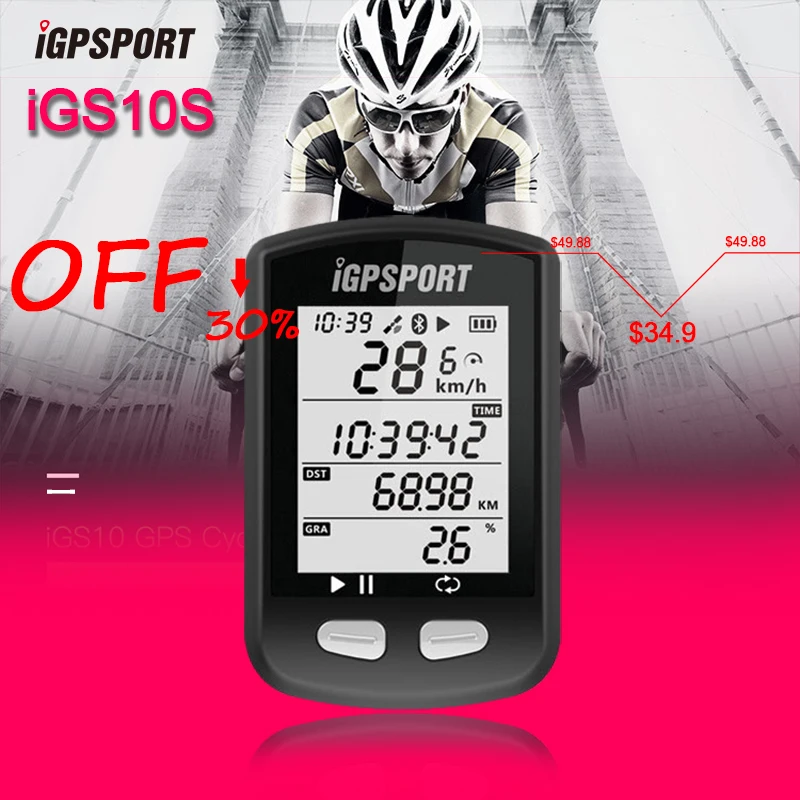 I GPS порт iGS10 S с поддержкой велосипедный компьютер i 10 s Дорожный/горный велосипед
