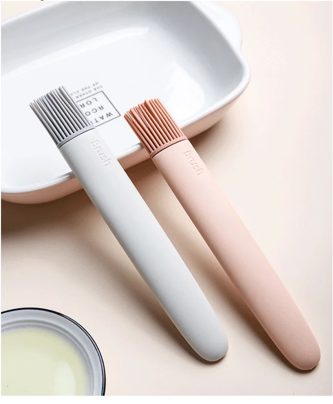 2Pcs/Lot Silicone Brush FOR BBQ Cake Bread Frying Brush Tool Bakeware Cooking Pastry Brushes Cooking Oil Brush Household Tools