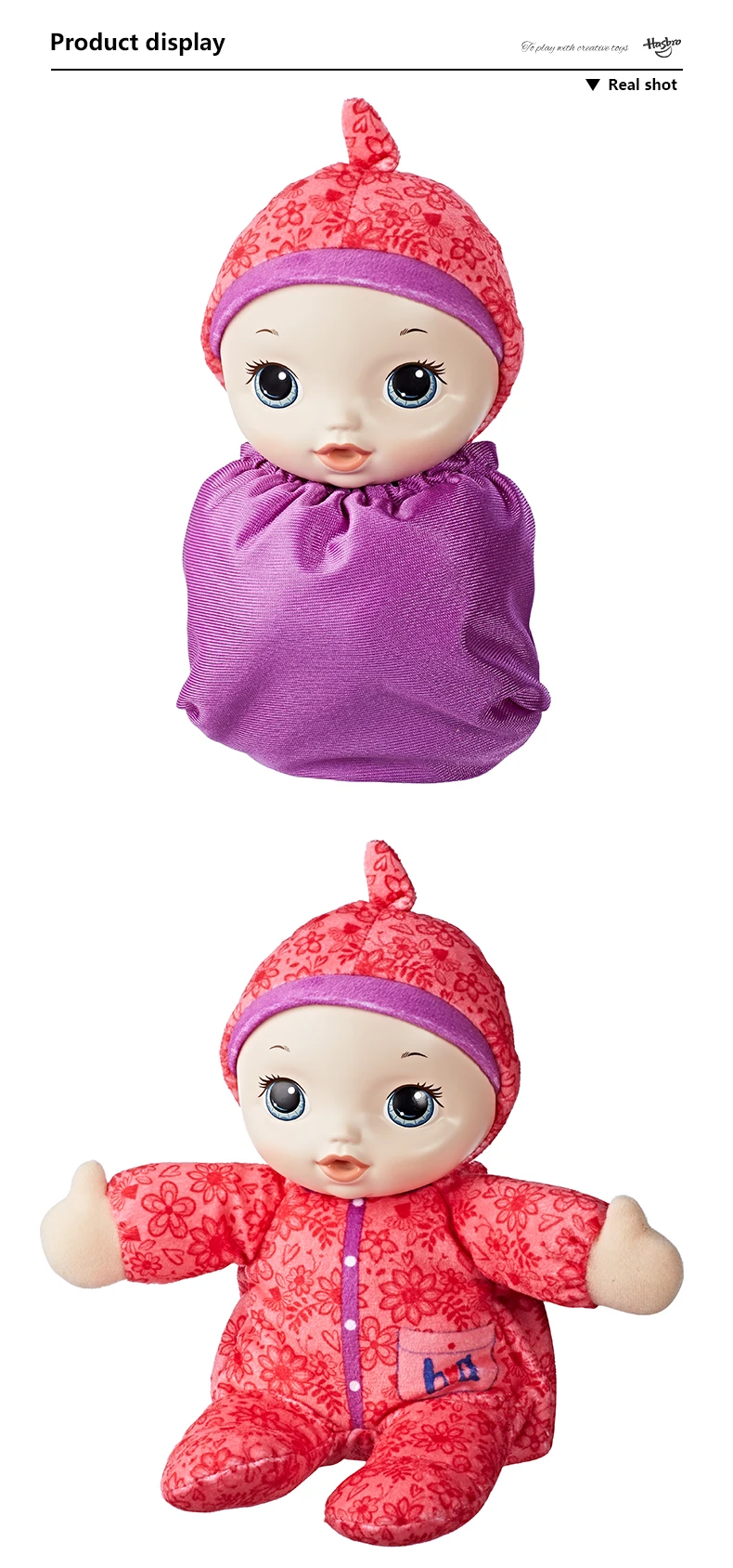 Hasbro Baby Alive Love My Blankie Baby Reborn реалистичный ребенок превращает пижамы в уютное одеяло кукла мягкий плюшевый корпус для детей перед сном