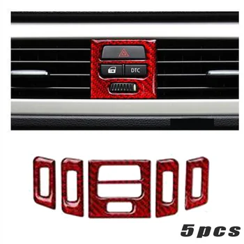 

Car Air Outlet Trim Auto Interior Carbon Fiber Strips Set Replacement Parts
