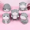 Cartoon Cat Resin Miniature Figurine Micro Landscape Garden Car Dashboard Decor 1