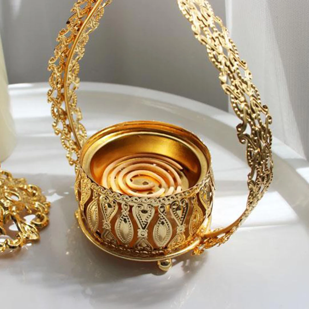 Large Incense Burners Censer Buddhism Home Tea House Yoga Studio Hotel Decor 24.5x14.5cm