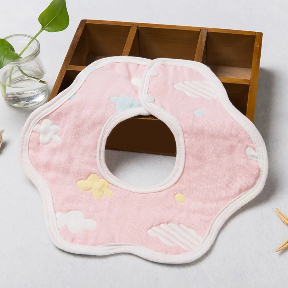MUQGEW цветок Baby babador Petaling мягкий хлопок с принтом кормления NewbornBibs слюнявчик полотенце Многоразовые моющиеся CN8